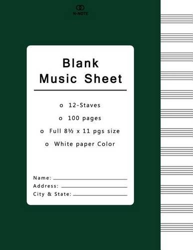 Blank Music Sheet