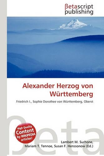 Alexander Herzog Von Wurttemberg
