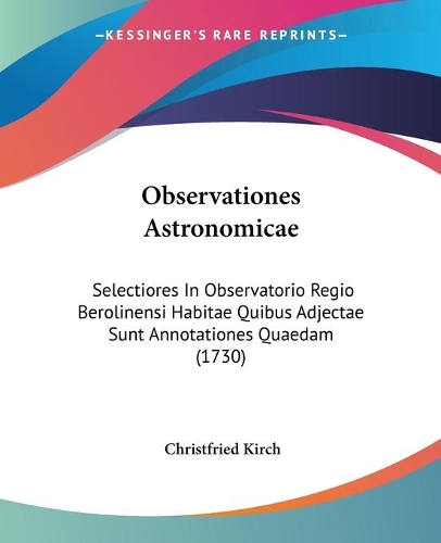 Observationes Astronomicae