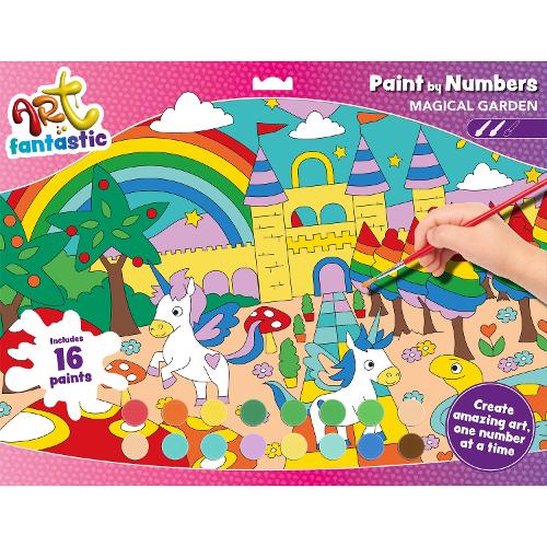 Art Fantastic Paint-by-Numbers Landscape Kit: Magical Garden: (Art Fantastic)