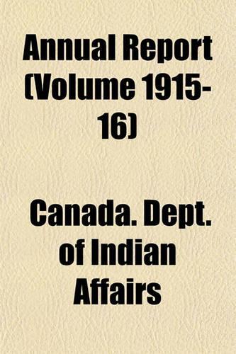 Annual Report (Volume 1915-16)