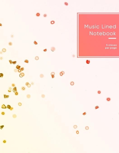 Music lined notebook 5 staves per page