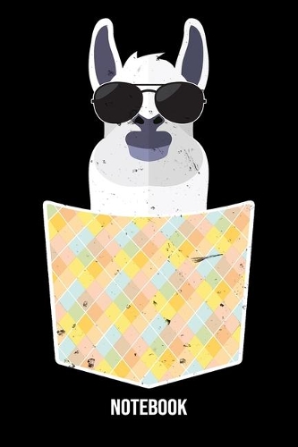 Notebook: Llama Alapaca Notebook Blank Dot Grid Animal Journal dotted with dots 6x9 120 Pages Checklist Record Book Funny Take Notes Planner Paper Christmas G