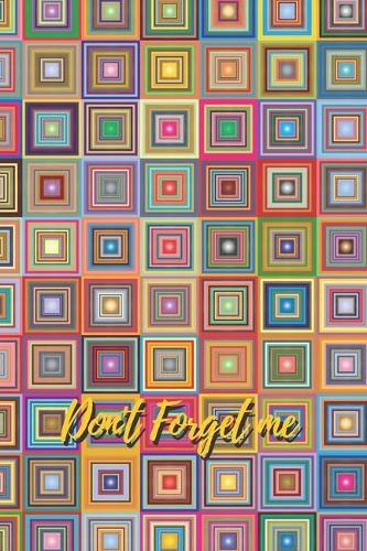 Don't Forget Me: Colorful Box of Block Carpet.Internet Password Logbook with alphabetical tabs.Personal Address of websites, usernames, passwords notebook/Journal/Or