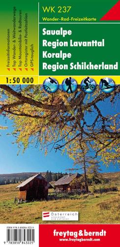 Saualpe - Region Lavanttal - Koralpe - Region Schilcherland Hiking + Leisure Map 1:50 000