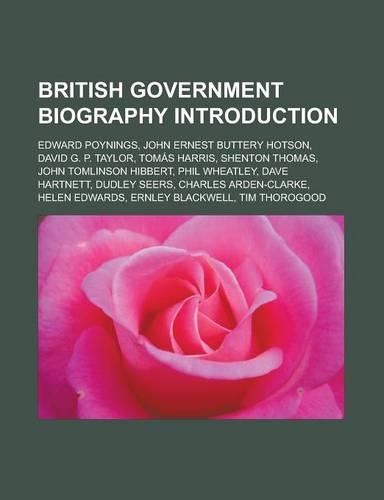 British Government Biography Introduction