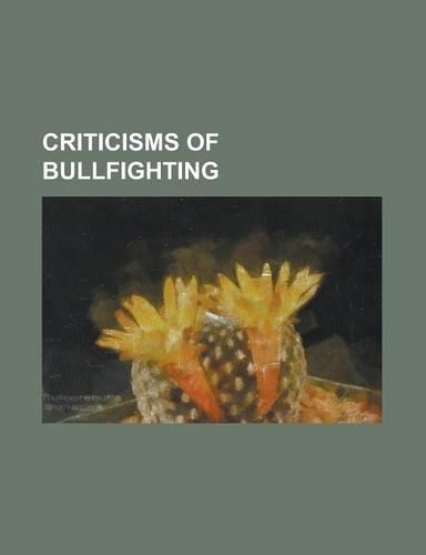 Criticisms of Bullfighting