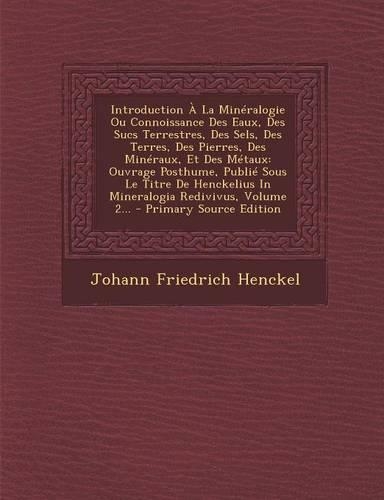 Introduction À La Minéralogie Ou Connoissance Des Eaux, Des Sucs Terrestres, Des Sels, Des Terres, Des Pierres, Des Minéraux, Et Des Métaux: Ouvrage Posthume, Publié Sous Le Titre De Henckelius In Mineralogia Redivivus, Volume 2... - Primary Source Edition