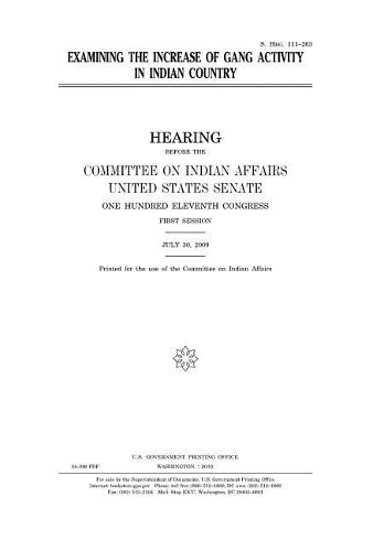 Examining the Increase of Gang Activity in Indian Country