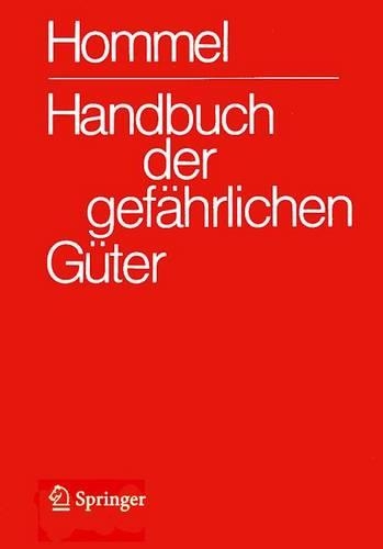 Handbuch Der Gefahrlichen Guter. Band 1