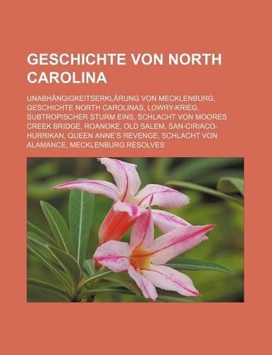 Geschichte Von North Carolina