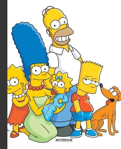 Notebook: The Simpson Cartoon Soft Glossy Cover Graph Paper Pages Book 7.5 x 9.25 Inches 110 Pages
