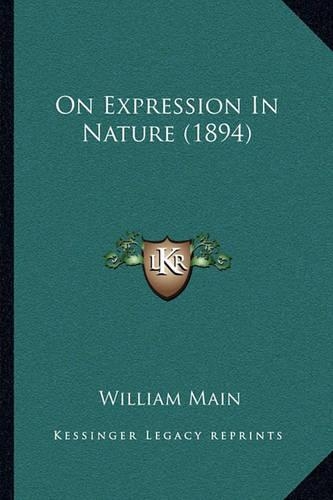 On Expression In Nature (1894): (English)