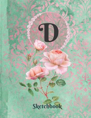 Basics Sketchbook for Drawing - Personalized Monogrammed Letter D