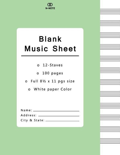Blank Music Sheet