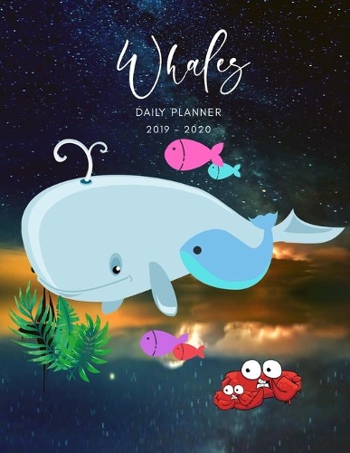2019 2020 15 Months Whales Daily Planner