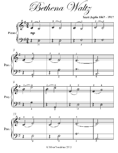 Bethena Waltz Easiest Piano Sheet Music