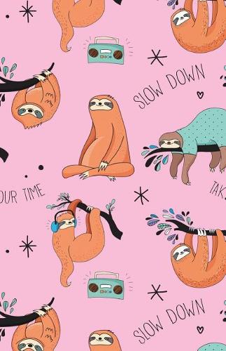 Journal Notebook For Animal Lovers Sloth Pattern On Pink: 162 Lined and Numbered Pages With Index Blank Journal For Journaling, Writing, Planning and Doodling.(16 Journal Notebook Lined 2)