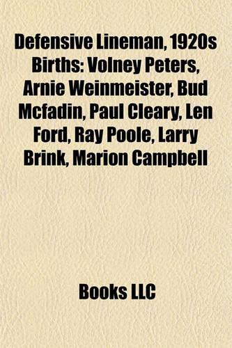 Defensive Lineman, 1920s Birth Introduction