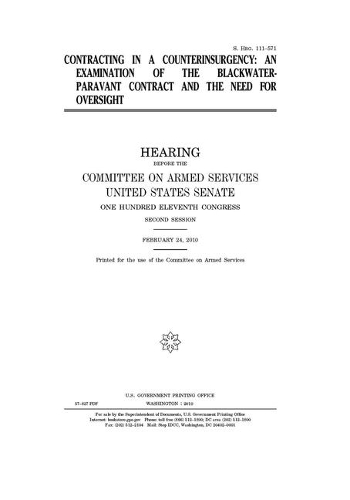 Contracting in a counterinsurgency