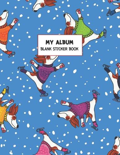 My Album Blank Sticker Book: Blank Sticker Journal Sticker Album Large Size 100 Pages