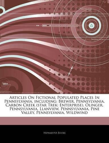 Articles on Fictional Populated Places in Pennsylvania, Including