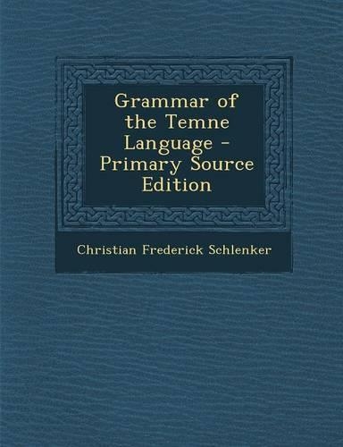 Grammar of the Temne Language