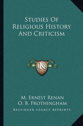 Studies Of Religious History And Criticism