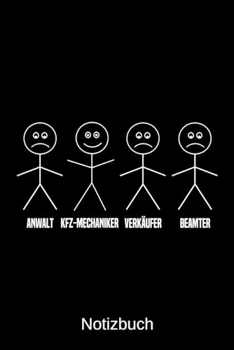 Anwalt KFZ-Mechaniker Verkäufer Beamter