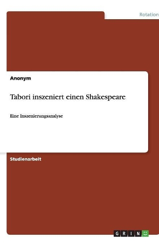 Tabori Inszeniert Einen Shakespeare