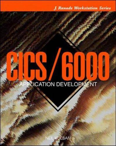 CICS/6000 Application Development: (J. Ranade workstation)
