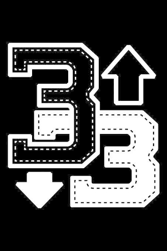 3 Up 3 Down: 120 Page Lined Notebook - [6x9]