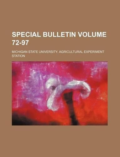 Special Bulletin Volume 72-97