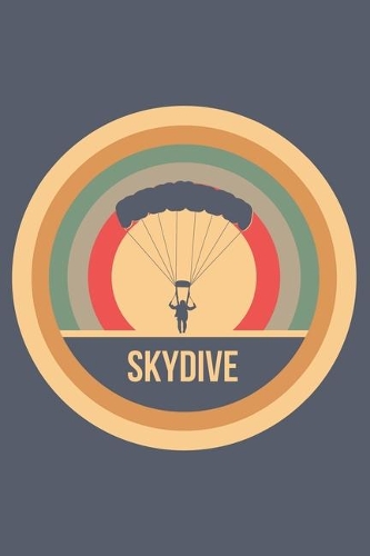 Skydive: Retro Vintage Notebook 6 x 9 (A5) Graph Paper Squared Journal Gift for Skydivers And Parachutists (108 Pages)