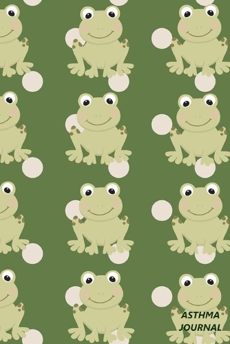 Asthma Journal: Respiratory Function Test Diary, Health & Fitness Asthma Pulmonary Log Book, Cute Green Frogs & Polka Dots Medical Journal Tracker