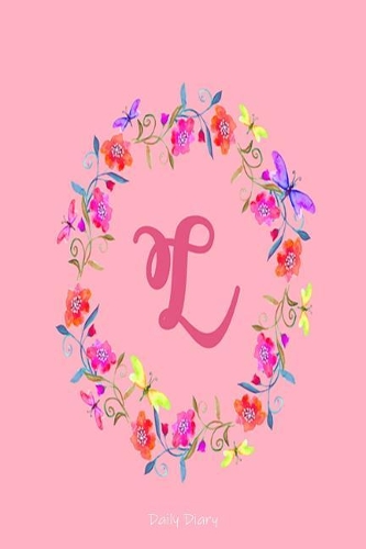 L Daily Diary: Personalized Floral Gratitude Journal Gift For Women