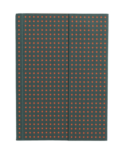 Grey on Orange (Circulo) A6 Unlined Notebook