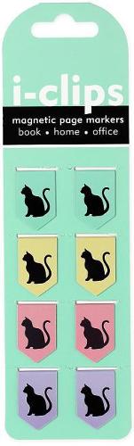 Black Cats I-Clips Magnetic Page Markers