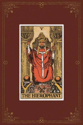 The Hierophant: 120 Blank Lined Pages, 6 X 9 College Ruled Notebook, The Hierophant Tarot Card - Antique Vintage Style Journal, Diary, Notebook (Tarot Card Notebook(Antique Vintage Style - Tarot Card Notebooks)