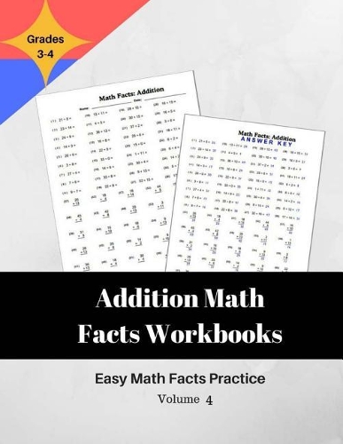 Addition Math Facts Workbooks Easy Math Facts Practice