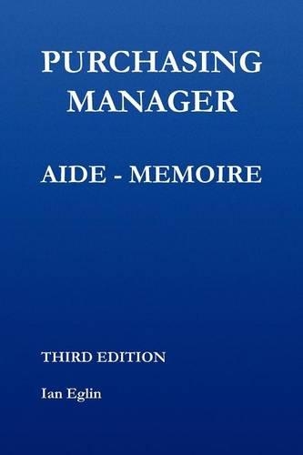 Purchasing Manager Aide-Memoire
