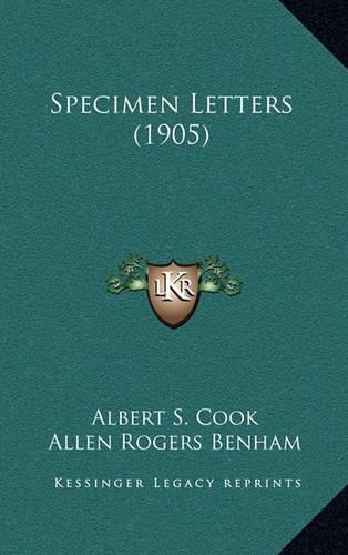 Specimen Letters (1905): (English)