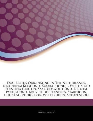 Articles on Dog Breeds Originating in the Netherlands, Including: Keeshond, Kooikerhondje, Wirehaired Pointing Griffon, Saarlooswolfhond, Drentse Patrijshond, Bouvier Des Flandres, Stabyhoun, Dutch Shepherd Dog, We(English)