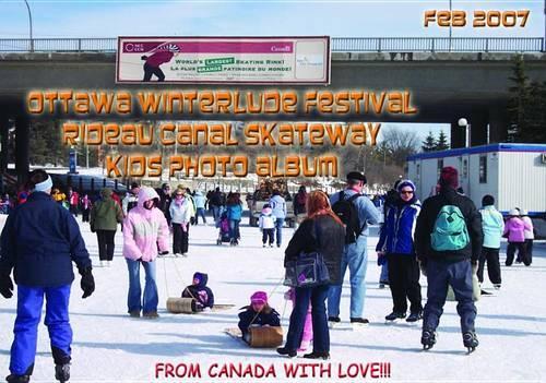 Ottawa Winterlude Festival - Rideau Canal Kids! Photo Album - Feb 2007 (English eBook C1)