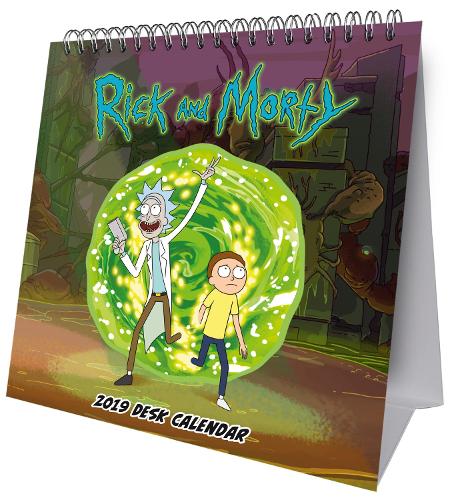 Rick And Morty Desk Easel Official 2019 Calendar - Desk Easel Format