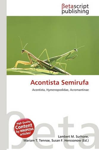 Acontista Semirufa