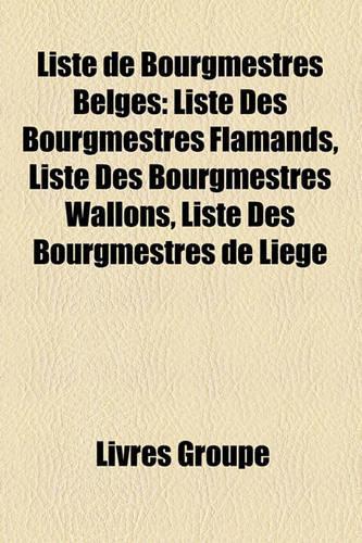 Liste de Bourgmestres Belges