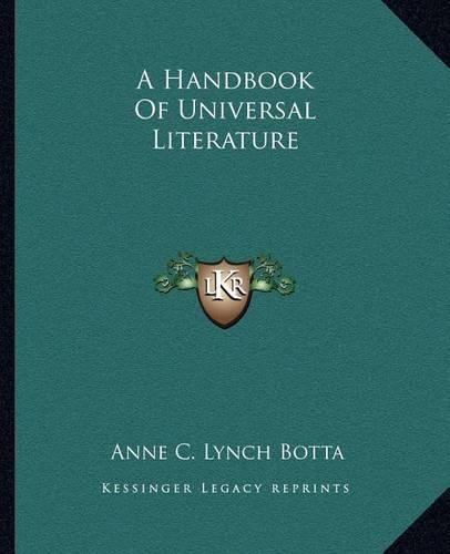 A Handbook Of Universal Literature