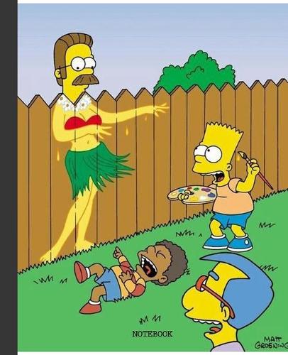 Notebook: The Simpson Cartoon Soft Glossy Cover Graph Paper Pages Book 7.5 x 9.25 Inches 110 Pages
