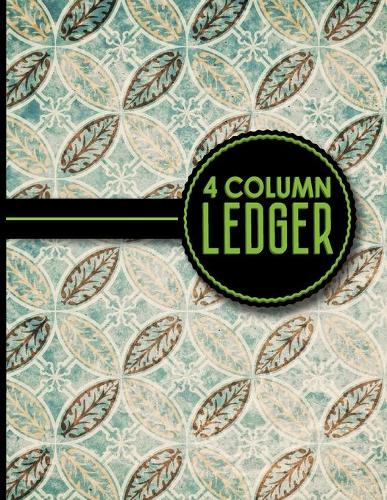 4 Column Ledger: Accountant Notebook, Accounting Pad, Ledger Journal Book, Vintage/Aged Cover, 8.5" x 11", 100 pages(9 4 Column Ledger)